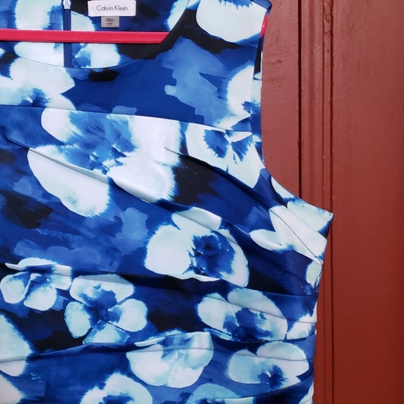 Calvin Klein Women Blue & White Dress Size 22W - Picture 8 of 14